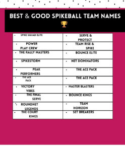 300+ Fresh & Creative Spikeball Team Names That Smash Hard! 2 Best and good Spikeball team names that represent teamwork, competition, and a winning attitude.