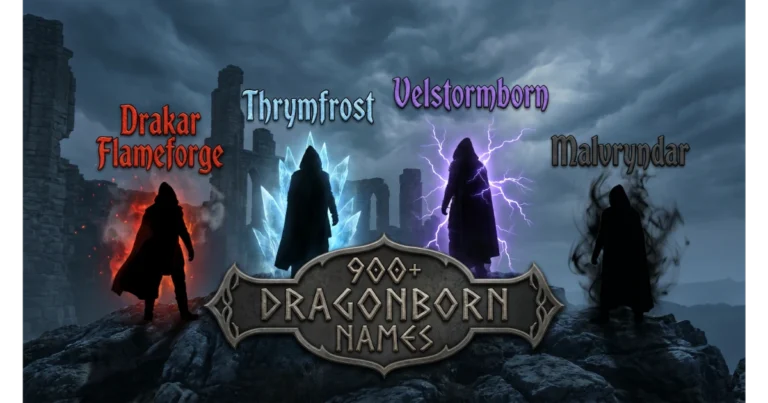 dragonborn names inspired by fire frost storm and shadow elements