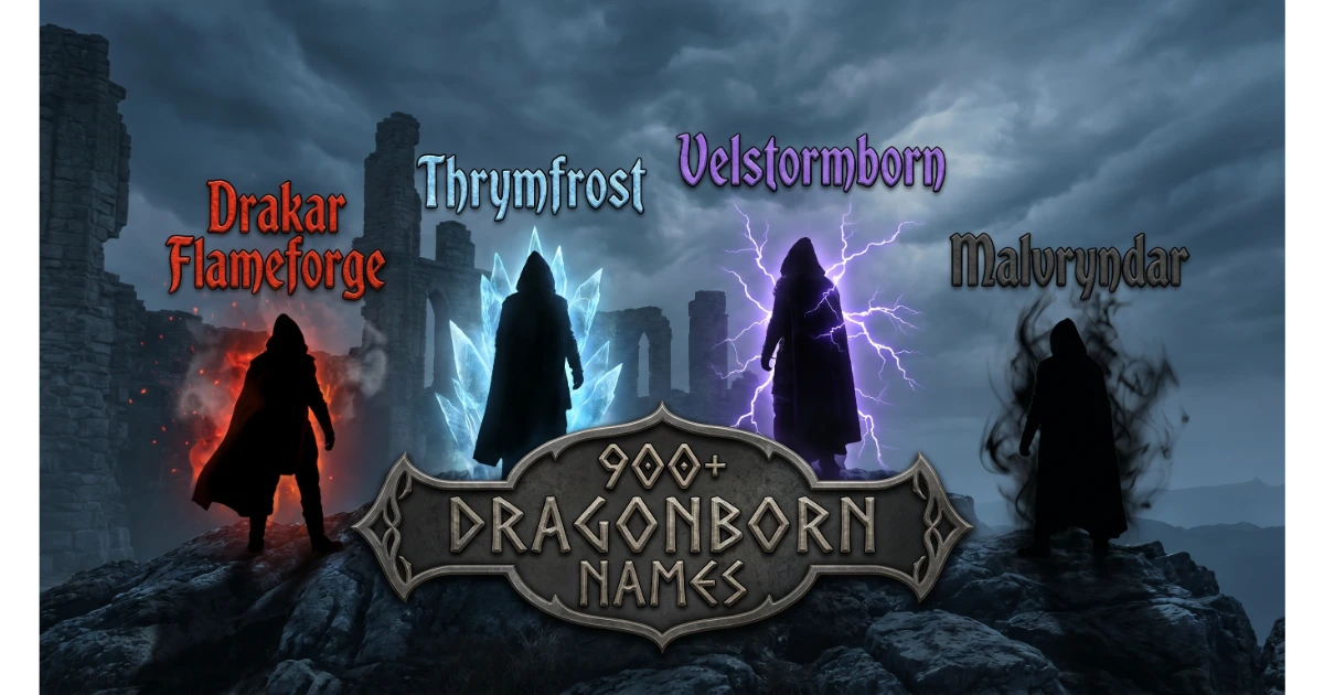 dragonborn names inspired by fire frost storm and shadow elements