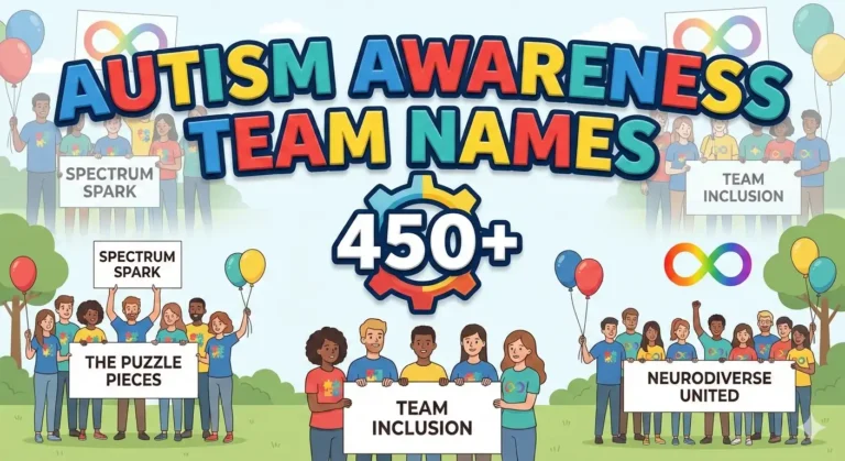 Autism Awareness Team Names ideas for every group