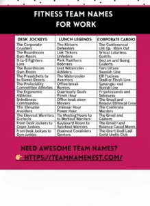 Ultimate Fitness Team Names Guide: 260+ Creative Ideas for Your Squad 1 Fitness Team Name Ideas