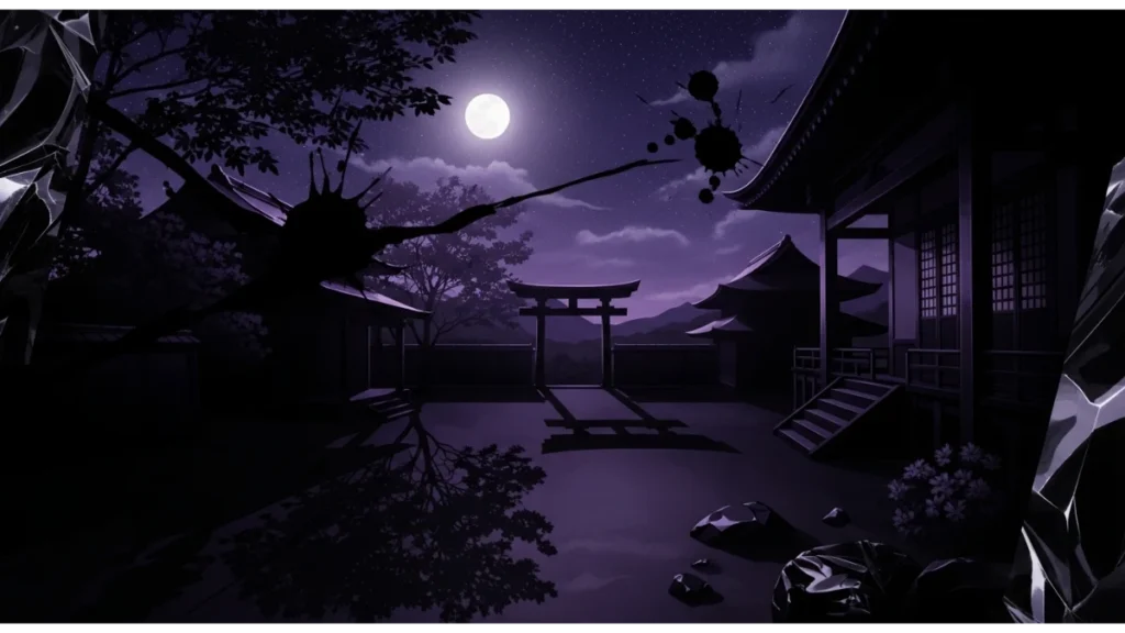 Cool Romaji Names for Minecraft Server: 500+ Japanese Username Ideas 2 Dark themed cool romaji names with shadows, moonlight, and mysterious atmosphere