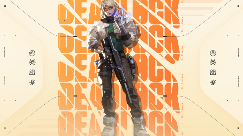 Valorant Team Names: 300+ Cool, Funny, and New Ideas for Your Squad 2026 1 Valorant team names inspired by Deadlock agent holding sniper in orange tactical gear
