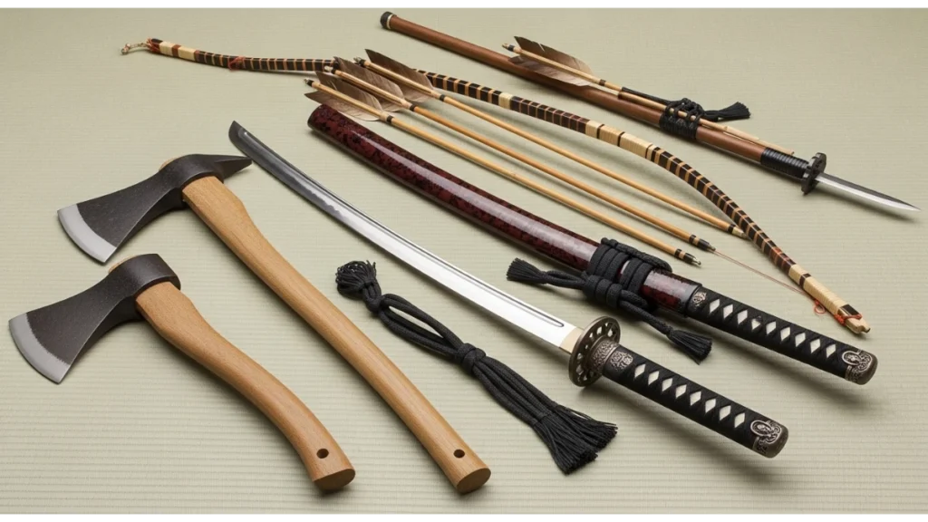 Cool Romaji Names for Minecraft Server: 500+ Japanese Username Ideas 10 Japanese weapon-themed romaji names featuring katana, bow, pickaxe, and tools